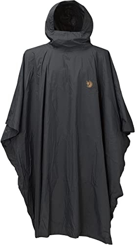 Fjällräven Herren Poncho Regenmantel, Grau (Graphite 031), Einheitsgröße Große Größen EU