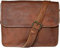 ALASKA EXPORTS- Handmade Leather Messenger Satchel Cross body Office Laptop Briefcase Bag for Men and Women (11 X 15 X 4 inch)