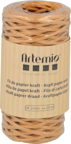 Artemio Fil de Papier Kraft 2 mm x 25 m