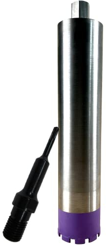 BoDi-TOOLS | Diamantbohrkrone 1 1/4 Zoll Aufnahme, Nutzlänge 400mm, Dosenbohrer für Beton | Ø 52mm & SDS Plus Adapter
