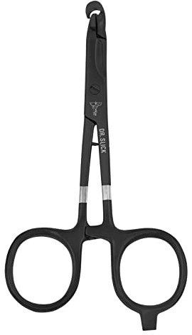 SlickRelease Scherenklemme, 12,7 cm, schwarz, 5 mm ID-Entriegelungsrohr, gebogen (1/2)