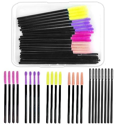 24pcs WimpernbüRste, WimpernbüRste Set, Wiederverwendbar, 5 Arten Von Wimpern Mit Verschiedenen BüRstenköPfen, FüR Mascara, WimpernverläNgerung
