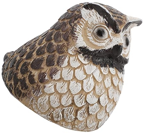 Milisten Owl Key Hider Für Garten Täuschend Echte Steinoptik Wetterfeste Schlüsselaufbewahrung Für Außenbereich Praktisches Schlüsselversteck Für Vorgarten