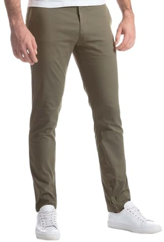 Oanviso Pantalón Chino Hombre Casuales Slim Fit Pantalone Moda Elasticos Pantalóns Largo Trabajo Pantalones de Trabajo Vaqueros Pantalón Ajustados Oversized
