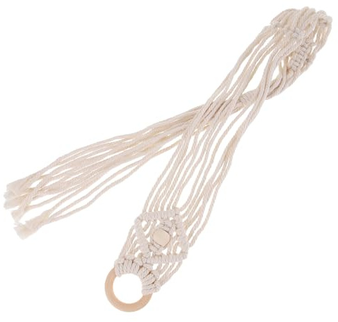 Support Beige Corde pour Ukulélé Guitare et Macramé Mural en Coton