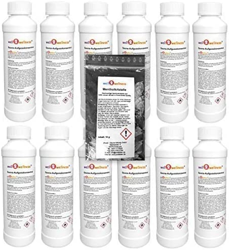 Set Infusione Sauna ' Classico + Benessere' con 12 x 250 ML + Gratis 10g Mentolo