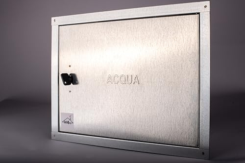 UTILFER Sportello in Acciaio ZINCATO per Contatore Acqua - Cm 50 x 70