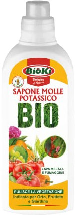 Sapone Molle di Potassio per Piante, in presenza di Afidi, Cocciniglia, Effetto Corroborante Naturale e Lava Melata