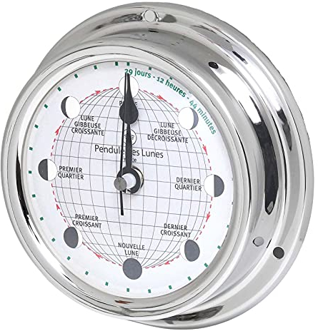 Delite 853mcfr Altitude Monduhr Chrom B x H : 125 mm x 40 mm