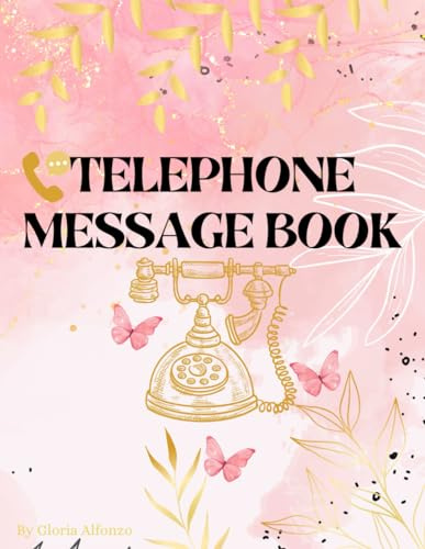 Telephone Message Log Book: Phone Call Recorder and Voicemail Notebook with 600 Call, Incoming and Outgoing Recording Spaces for Personal and Business Use/121 Pages 8.5x11 Inch