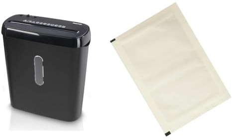 Hama Aktenvernichter Einzug - Professionell für Home Office & Amazon Basics - Schmiermittelblätter für Aktenvernichter, 12er-Pack Automatisch, Mikroschnitt, Weiß