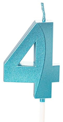Candela con numero blu, candele di compleanno per torta, candele di buon compleanno, candele per torta di compleanno, decorazioni per torte per bambini, ragazzi, matrimoni, azienda, anniversario,