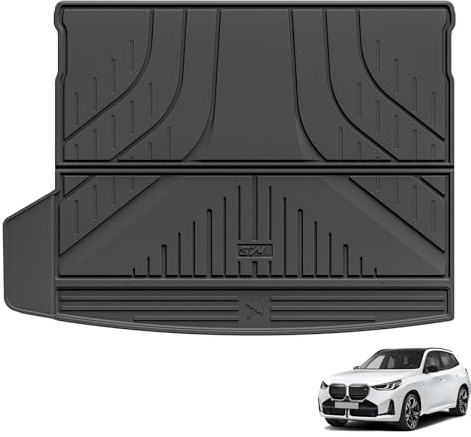 3W Alfombrilla Maletero de 3 Piezas para BMW X3 G45 2025-2026 (No para Hybrid PHEV), Thorex™ Alfombrillas Maletero de Coche para Todo Tipo de Clima para X3 Juego Completo de Maletero, Accesorios