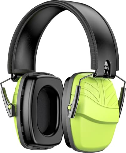 Link Dream Cascos Antiruido para Niños, Cascos Insonorizacion para Estudiar, Proteccion Auditiva Cascos Insonorizados 35dB SNR Aislante de Ruido para el Estudiar, Tiro Deportivo, Verde, 1 Paquete