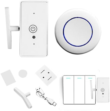 Pulsante Pigro Zunetsutock - Telecomando Intelligente Portatile, Design Compatto Pratico | Finger Bot Accessorio Remoto Multiuso Per Gestione Luci Spente, Soluzione Smart Per Casa Ufficio Camera Stude