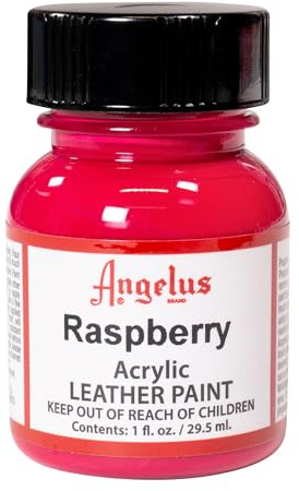 Angelus Leather Paint, Raspberry, 1 Ounce jar (720-01-268)