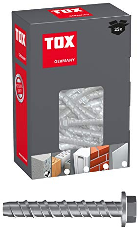 TOX Tornillo para hormigón Sumo Pro 1 M12 x 75 mm, 25 piezas, 041101161