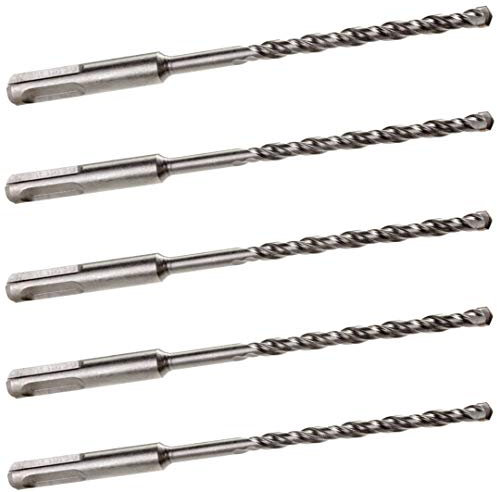 5 PACK OF - 5.5mm x 160mm LONG SDS + PLUS MASONRY DRILL BIT, TUNGSTEN CARBIDE TIP, FOR STONE CONCRETE BRICK