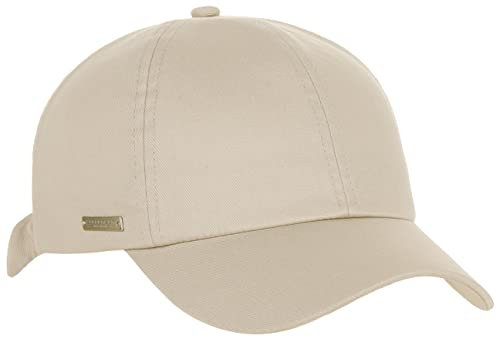 Seeberger Uni Cotton Damencap Basecap Baseballcap Sonnencap Baumwollcap (One Size - beige)
