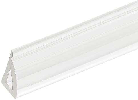 sourcing map U Kanal Randstreifen 4.9ft Länge Gummi Schutz Siegel Streifen Kante Beschützer Passt für 2-3mm Kante (25/64 B x 15/64 H) Klar