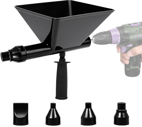 Pistola de Mortero Eléctrica con 4 Boquillas, Máquina de Lechada para Paredes de Cemento, Pistola Aplicadora de Lechada de Cemento, Herramienta de Lechada para Decoración de Paredes y Pisos