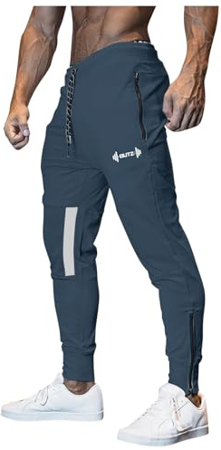 pvucpot Pantaloni a Compressione da Uomo Pantaloni da Corsa ad Asciugatura Rapida Calzamaglia Sportivi Leggings Base Layer Traspiranti Pantaloni Stretti