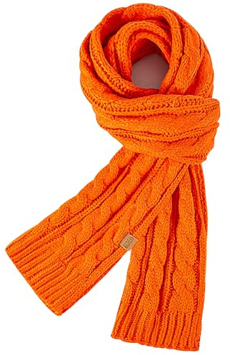 REDESS Bufanda de punto grande para mujer, cálida y larga, de lana de cachemira, gruesa para invierno, bufanda gruesa para mujer, Blanco, Talla única