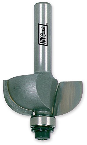 IVY Classic 10858 1/2 Radius Cove Carbide Router Bit with Ball Bearing, 1/4 Shank, 1/Hang Box, Radius: 1/2, Width: 1-3/8