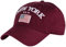 NYFASHION101 Baseball Cap Baseball Cap Baseball Cap New York mit Stickerei USA Flagge Gr. Einheitsgröße, Burgunderrot