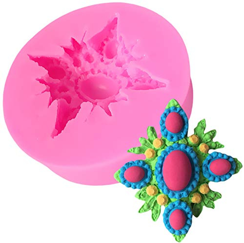 JLZK Plantillas del Molde del silicón del cordón de la hornada de la Torta de la Torta del silicón para Las tortas