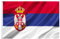 150x90cm Serbien Flagge, Serbische Fahne mit 2 Metallösen für den Innen- und Außenbereich, Serbia Nationalflagge in leuchtenden Farben, dekoriert bei Sportveranstaltungen, Partys, Paraden