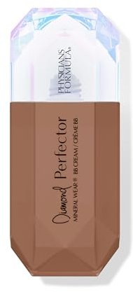Physicians Formula Mineral Wear Diamond Perfector BB Cream, Tinte Hidratante con Extracto de Diamante y Vitamina E, Cobertura Ligera, Acabado Luminoso, Deep to Rich