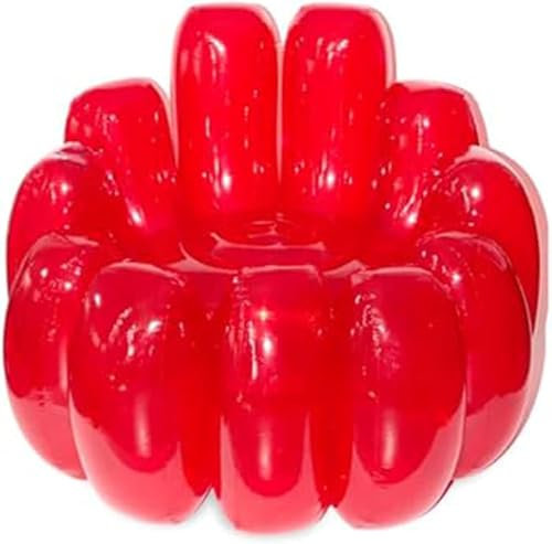 Jelly aufblasbaren Stuhl, die Jelly Collection, Indoor Outdoor Portable Blow Up Couch, aufblasbare Sofa Sitz Yard Portable aufblasbare Couch Air Couch Patio Blow Up Möbel für Zuhause (rot)