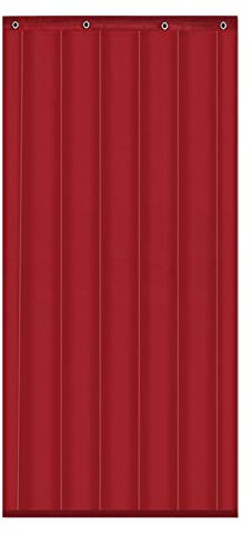 Home - Cortina de algodón grueso con aislamiento térmico para puertas plegables, manta protectora de tela Oxford resistente para sala de estar o puerta