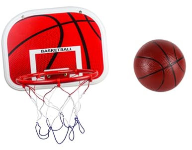 KONTONTY Kinder Basketballkorb Indoor Basketball Korb 1 Set Basketball Rack Set Wandmontierter Basketballkorb Für Indoor Basketball Kinderzimmer Dekoration Basketball Train Kit Für Jungen