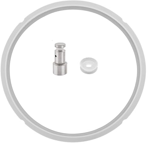 CKANDAY Universal Silicone Sealing Ring for 5 & 6 Quart Electric Pressure Cookers, Replacement Parts Set Include Float Valve Seal, Gasket, Sealing Ring for 5, 6 Quart Models, Clear