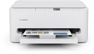 Canon PIXMA TS6520 Wireless Color Inkjet Printer Duplex Printing, White – Home Printer with Copier/Scanner, 1.42” OLED Display, Intuitive Control Panel, Compact Design