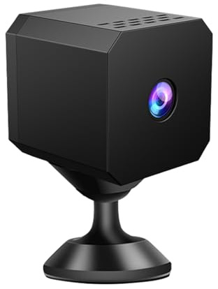 Jectse Cámara de Seguridad Inteligente HD, WiFi Inalámbrica Vigilancia Interior y Exterior con Visión Nocturna por Infrarrojos 3-5 M Detección de Movimiento AI Almacenamiento en la