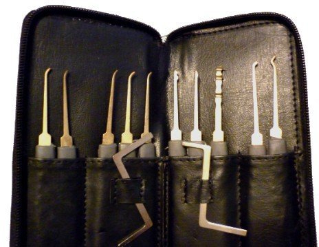 GOSO 24 Piece Lock Pick Set Geocaching Lockpicking Dietriche Schloesser knacken Picks