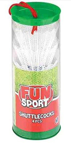 HTI 2 x roliga sportrör med 4 fjäderbollar (totalt 8 fjäderbollar)