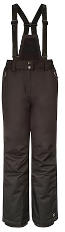 Killtec Pantaloni da Sci da Ragazza con Pettorina, Protezione Bordi e paraneve Vitalya Jr, Impermeabili, Traspiranti, 00200-nero, 176