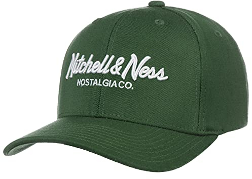 Mitchell & Ness Pinscript Basecap - Classic Red Snapback Verschluß (verstellbar/dehnbar), DarkGreen, Herren, Frauen, Kinder, Unisex, Frühling, Sommer, Herbst, Winter