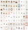 Bear and Bee 90 Boho Weihnachtspostkarten, 90 verschiedene Motive - Weihnachtspostkarte Weihnachtskarten Postkarten (Blanko Rückseite)