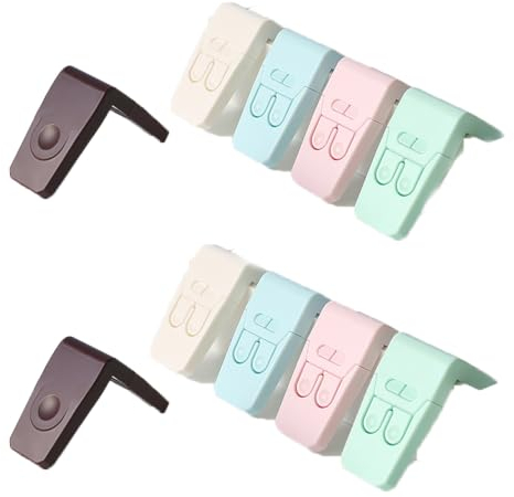 10 Stück Kindersicherung Schrankschlösser, BOSOIRSOU Babysichere Schubladenschlösser Kindersichere Schrankverriegelung für Schubladenschrank Kühlschrank Ofen