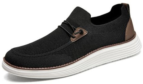 VGPSFN Mocasines de Hombre Mocasines Planos sin Cordones Zapatos náuticos Zapatos para Caminar Zapatos Formales Transpirables cómodos y livianos