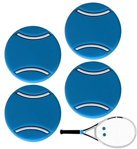 Generico Smorzatore di Urti Racchetta Tennis - Ammortizzatore Vibrazioni Racchetta Tennis | 4X Ammortizzatori in Silicone Compatti per Racchette da Squash | Antivibrazione da Tennis Portatili