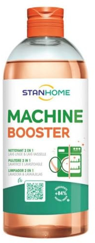 STANHOME | Pulitore 2 in 1 per Lavatrice e Lavastoviglie MACHINE BOOSTER, Rimuove Residui e Cattivi Odori, 500 ml