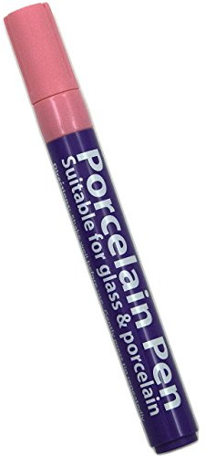 Pink Porcelain, Ceramic & Glass Paint Marker Pen by BCreative ®