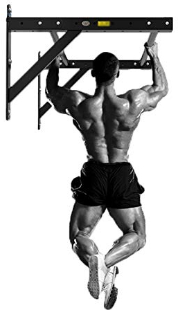 JDKC- Klimmzugstange An Der Wand Montierte Klimmzugstange aus Edelstahl, Fortschrittliche Multifunktionale Klimmzüge für Die Wandmontage, Barren, 300 Kg Power Rack (Color : Black)