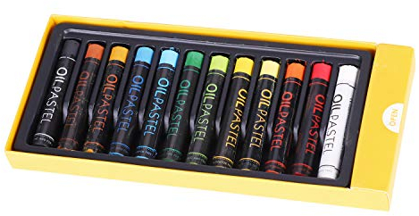 Ölpastellkreide 24 Pastellfarben Öl Rund Pastell 12 Set Pastellkreide Anfänger Softpastellkreide Schule Wachsmalkreide Kunstunterricht Aquarellstifte Kinder Wachsmalstifte Professionell Farbstifte